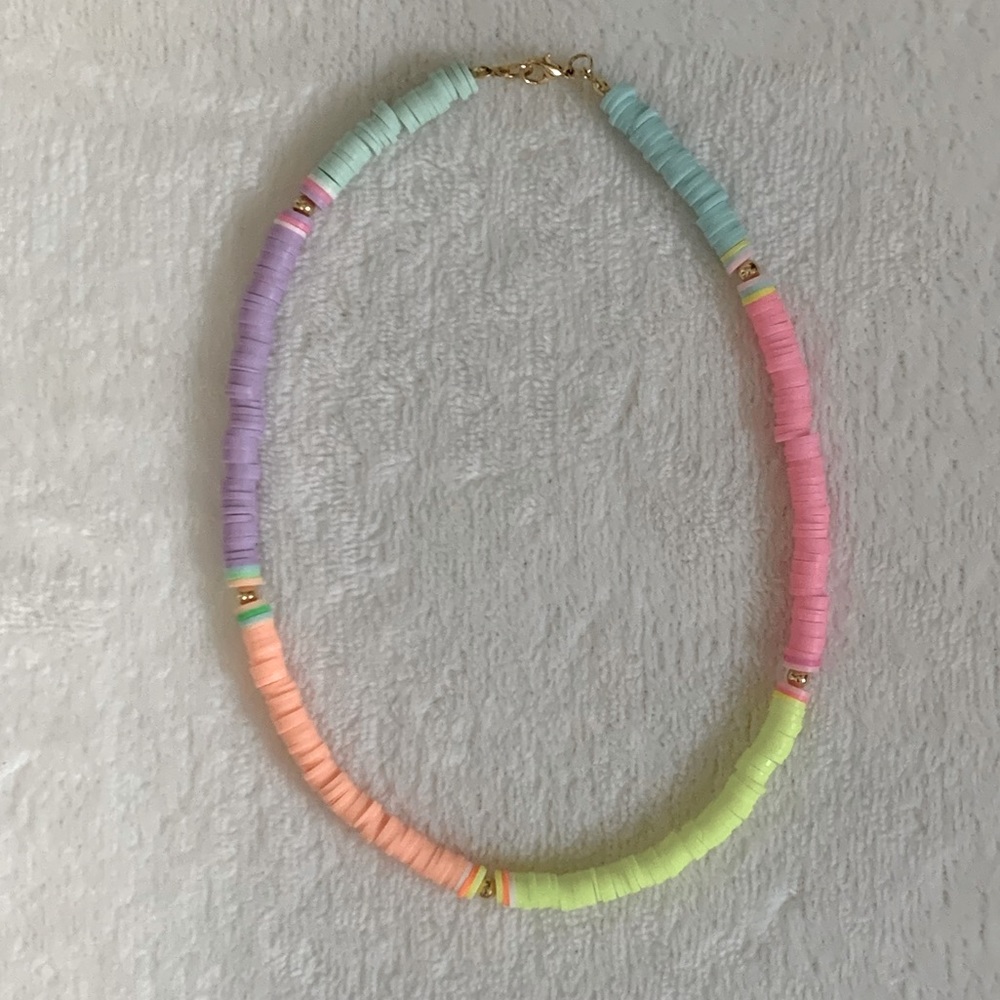 Handmade Vinyl Beaded Necklace